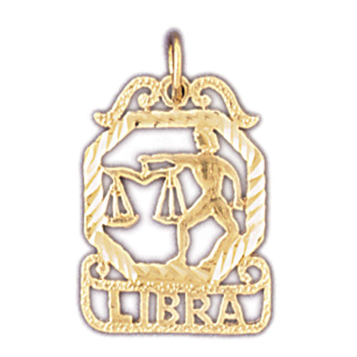 Image of ID 1 14K Gold Libra Zodiac Charm