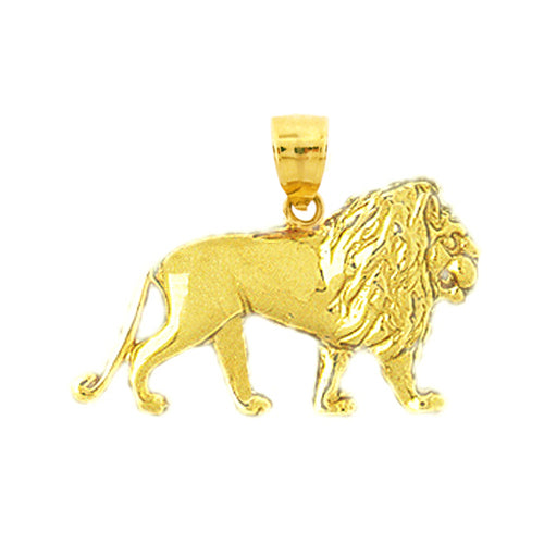Image of ID 1 14K Gold Lion Charm