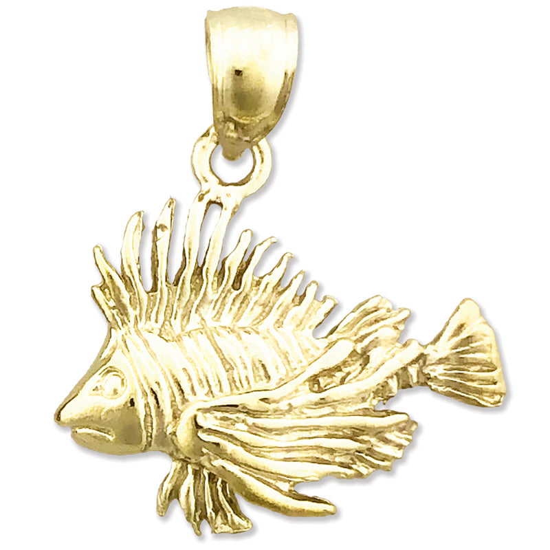 Image of ID 1 14K Gold Lionfish Charm