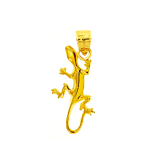 Image of ID 1 14K Gold Lizard Pendant