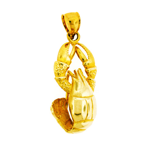 Image of ID 1 14K Gold Lobster Pendant