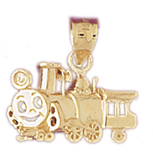 Image of ID 1 14K Gold Locomotive Charm