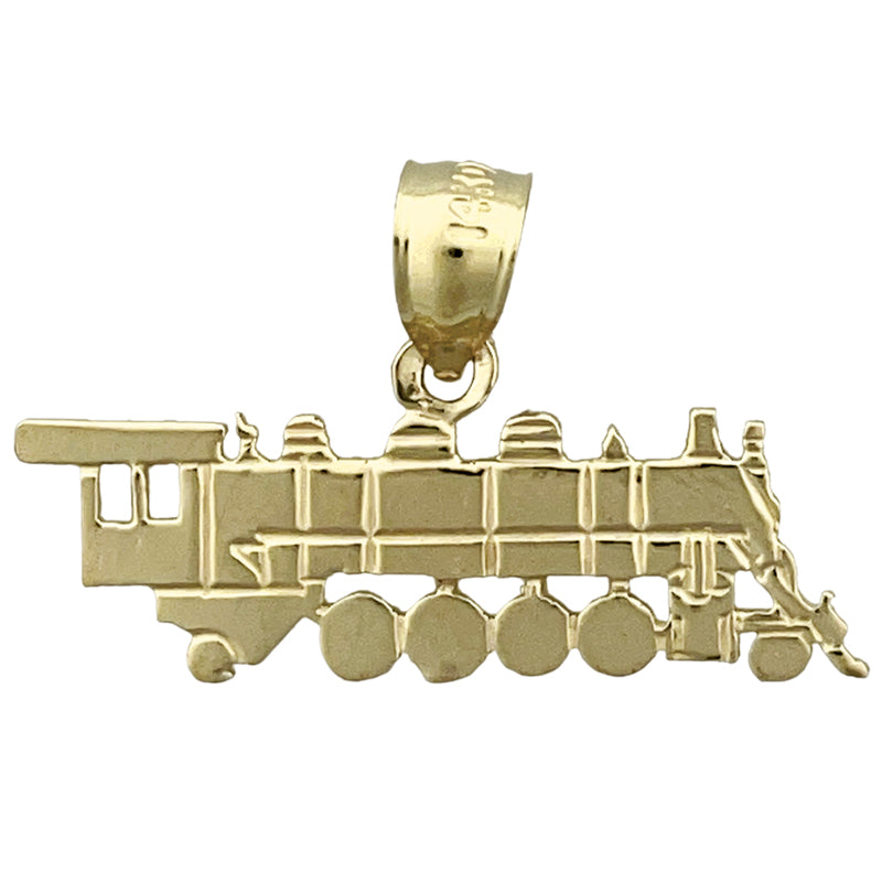 Image of ID 1 14K Gold Locomotive Train Charm