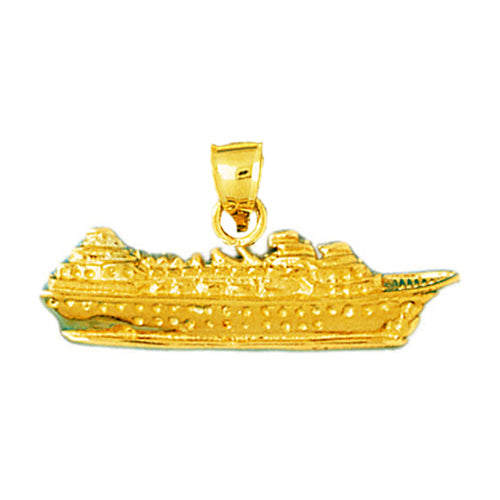 Image of ID 1 14K Gold Luxury Cruise Ship Pendant