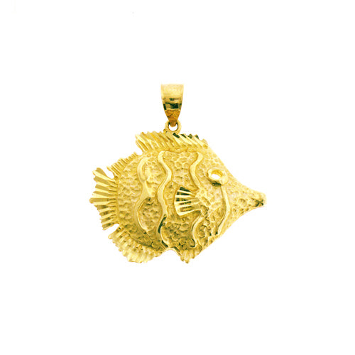 Image of ID 1 14K Gold Marine Angelfish Charm