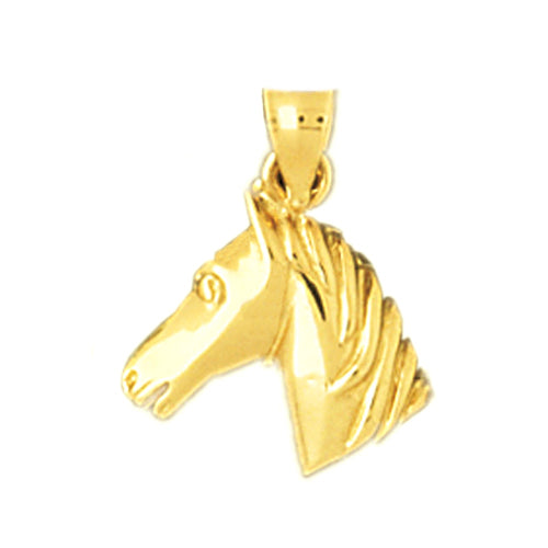 Image of ID 1 14K Gold Mini Horse Head Charm