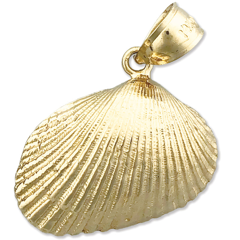 Image of ID 1 14K Gold Mollusc Clam Seashell Pendant