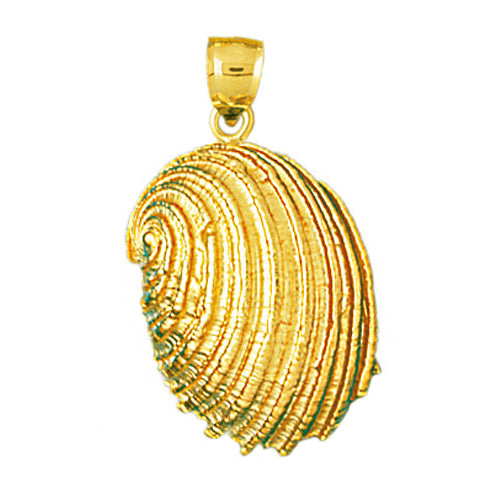 Image of ID 1 14K Gold Mollusc Seashell Pendant