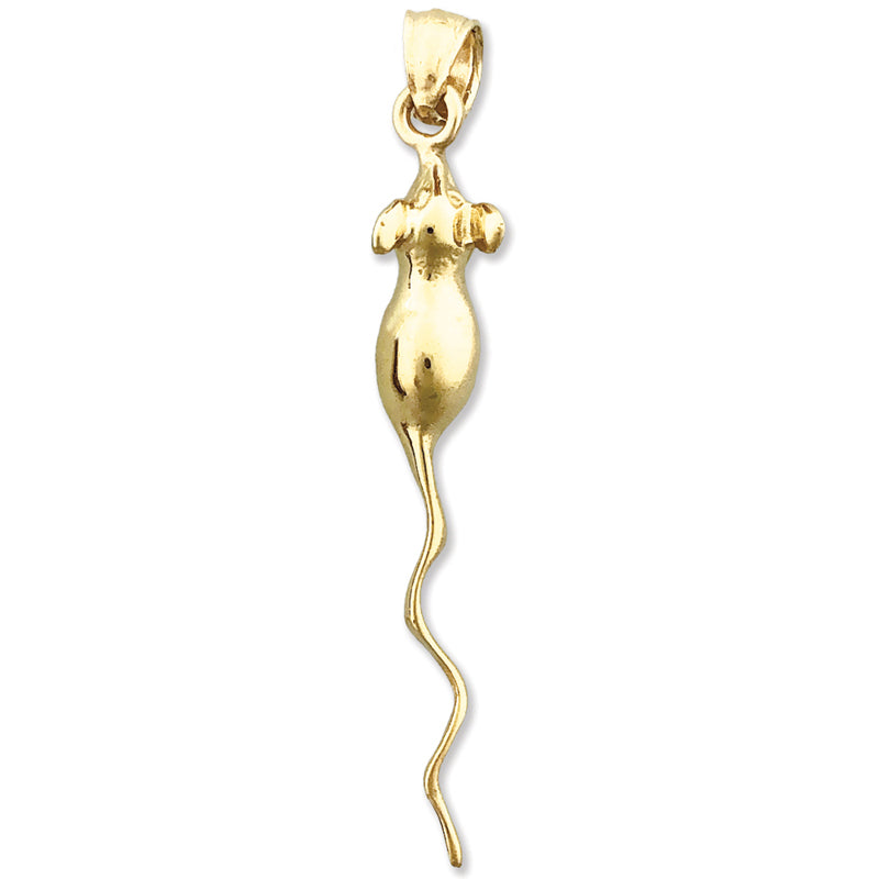 Image of ID 1 14K Gold Mouse Pendant