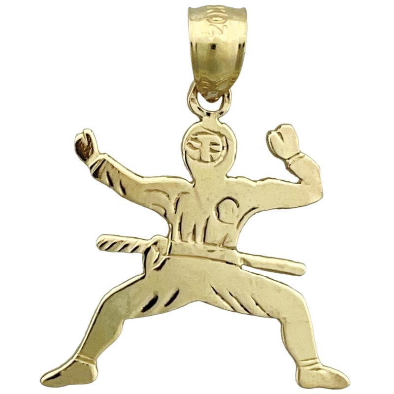 Image of ID 1 14K Gold Ninja Charm