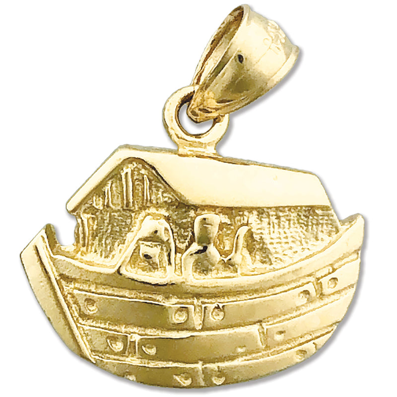Image of ID 1 14K Gold Noah&#39s Ark with Noah Charm