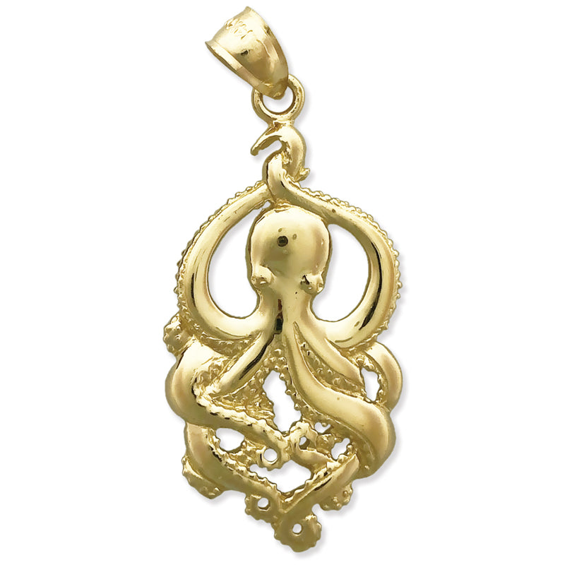 Image of ID 1 14K Gold Octopus Pendant
