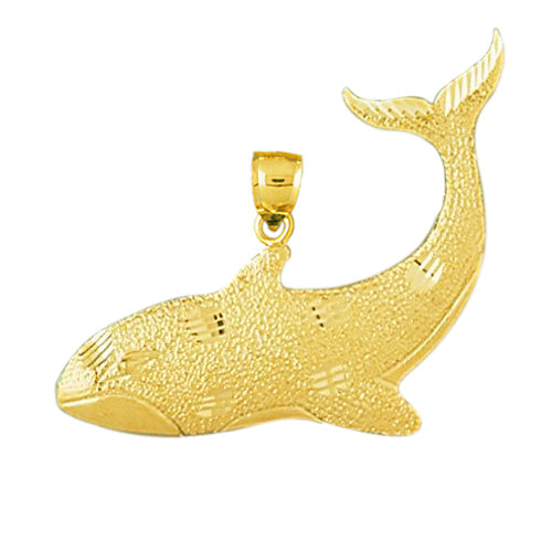 Image of ID 1 14K Gold Orca Pendant