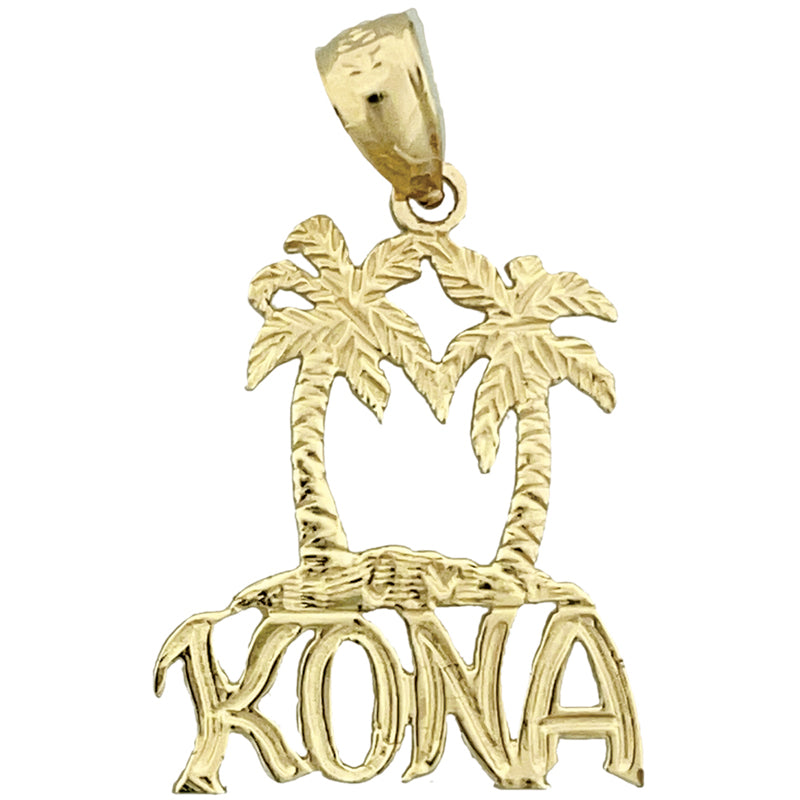 Image of ID 1 14K Gold Palm Tree Kona Charm