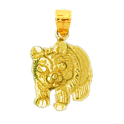 Image of ID 1 14K Gold Panda Charm