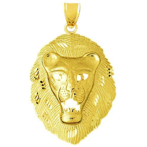 Image of ID 1 14K Gold Panther Head Pendant