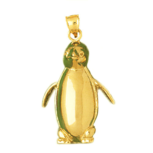 Image of ID 1 14K Gold Penguin Calf Pendant