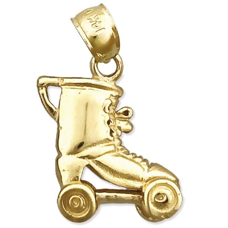 Image of ID 1 14K Gold Roller Skating Charm