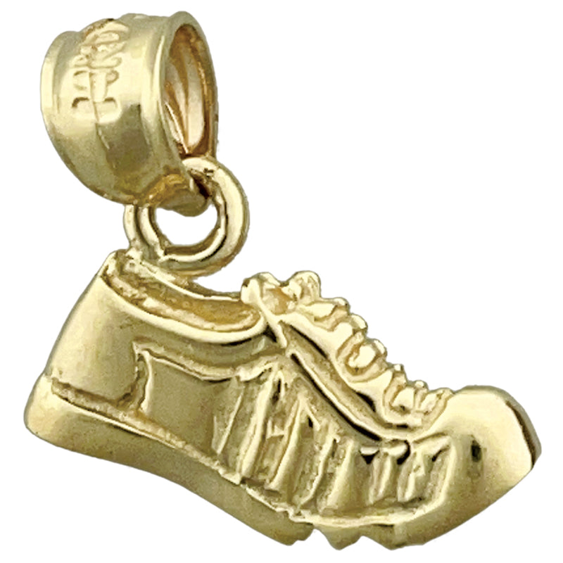 Image of ID 1 14K Gold Running Shoe Charm