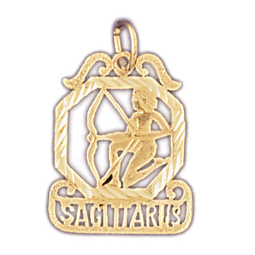 Image of ID 1 14K Gold Sagittarius Zodiac Charm