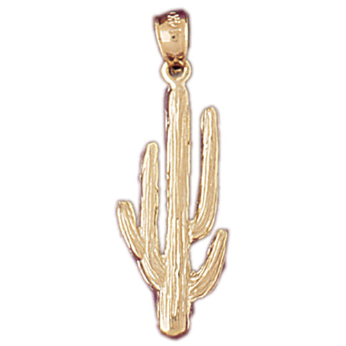 Image of ID 1 14K Gold Saguaro Cactus Pendant