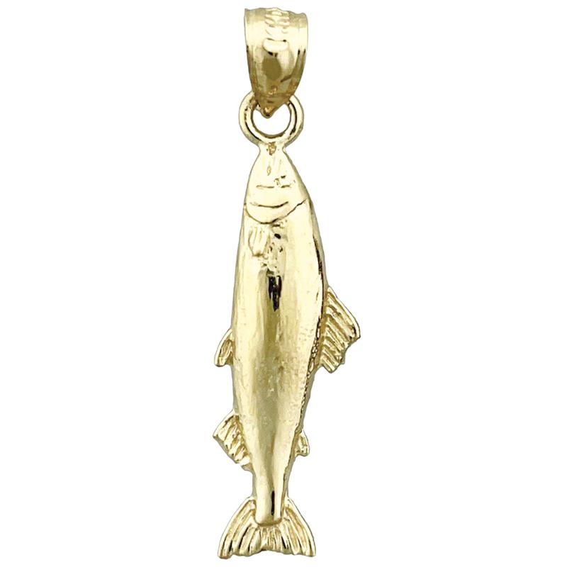 Image of ID 1 14K Gold Salmon Charm