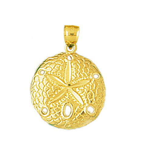 Image of ID 1 14K Gold Sand Dollar Charm