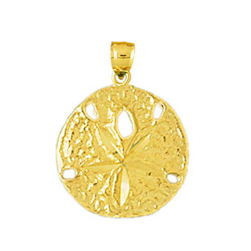 Image of ID 1 14K Gold Sand Dollar Mini Charm