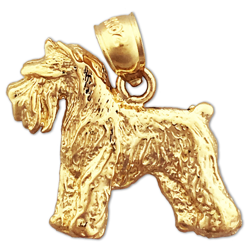 Image of ID 1 14K Gold Schnauzer Pendant