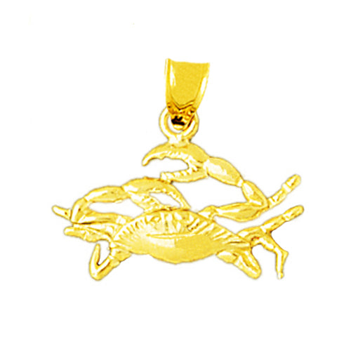Image of ID 1 14K Gold Sea Life Crab Charm