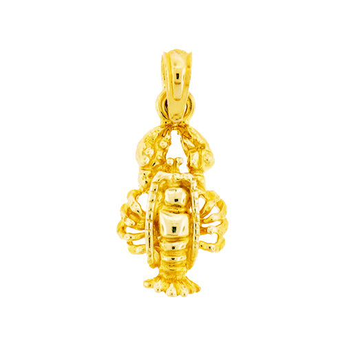 Image of ID 1 14K Gold Sea Life Lobster Charm