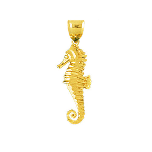 Image of ID 1 14K Gold Seahorse Charm