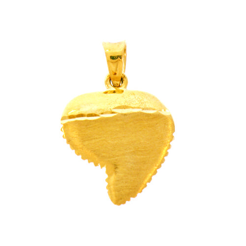 Image of ID 1 14K Gold Serrated Shark Tooth Charm
