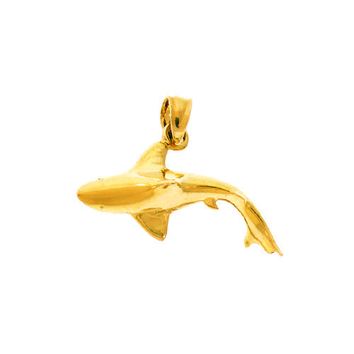 Image of ID 1 14K Gold Shark Charm