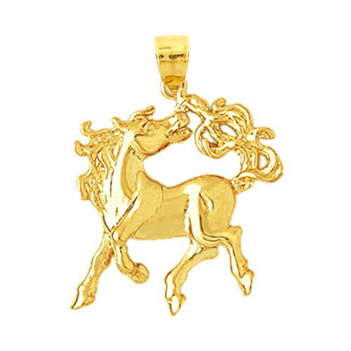 Image of ID 1 14K Gold Show Horse Pendant