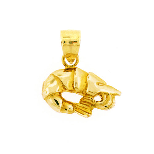 Image of ID 1 14K Gold Shrimp Charm