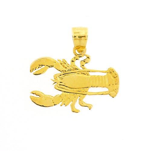 Image of ID 1 14K Gold Silhouette Lobster Charm