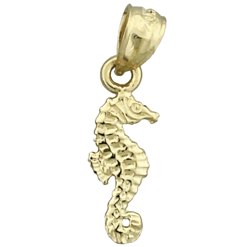 Image of ID 1 14K Gold Small Seahorse Charm