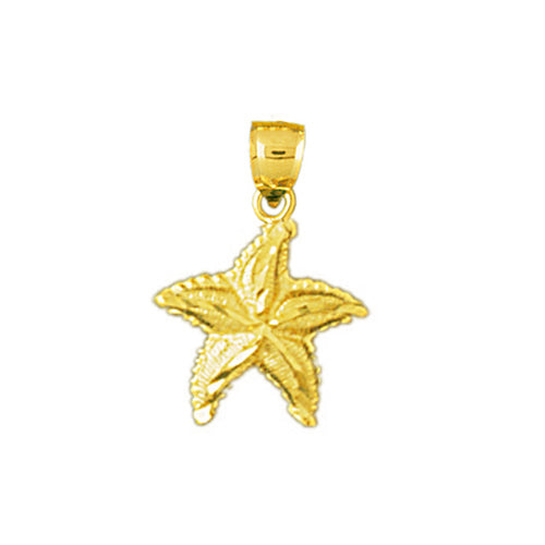 Image of ID 1 14K Gold Small Starfish Charm