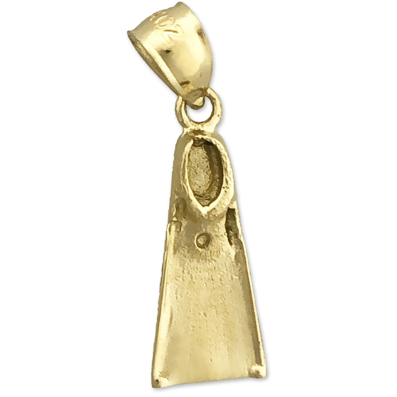 Image of ID 1 14K Gold Snorkel Fin Charm