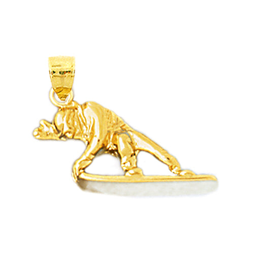 Image of ID 1 14K Gold Snowboarder Charm