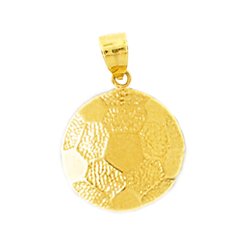 Image of ID 1 14K Gold Soccer Ball Charm