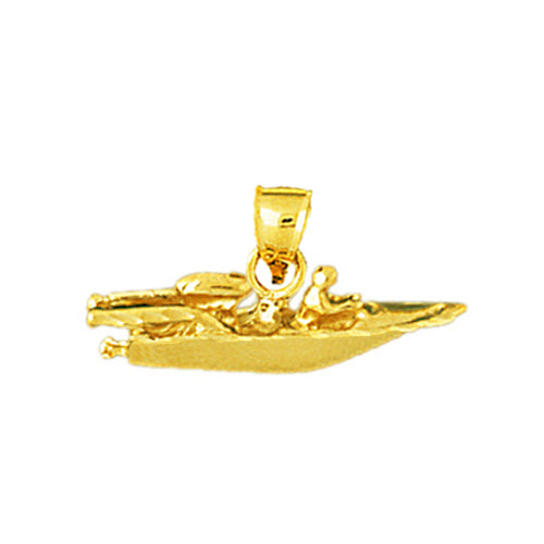 Image of ID 1 14K Gold Speed Boat Charm