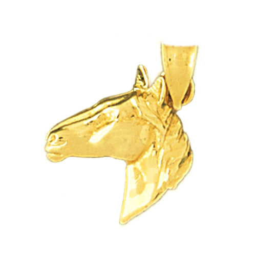 Image of ID 1 14K Gold Stallion Horse Head Charm