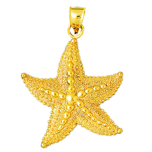 Image of ID 1 14K Gold Starfish Pendant