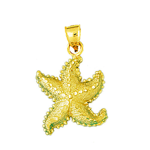 Image of ID 1 14K Gold Starfish Sea Life Pendant