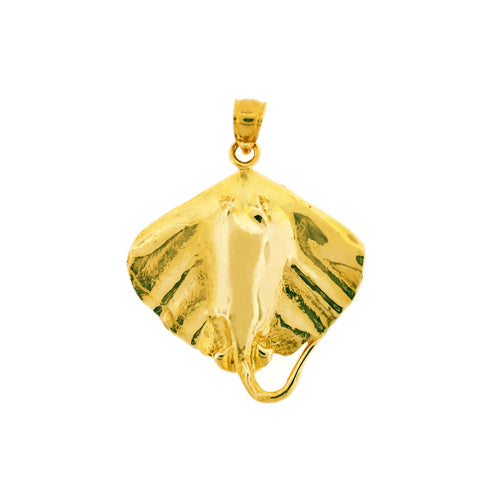 Image of ID 1 14K Gold Stingray Sea Life Charm