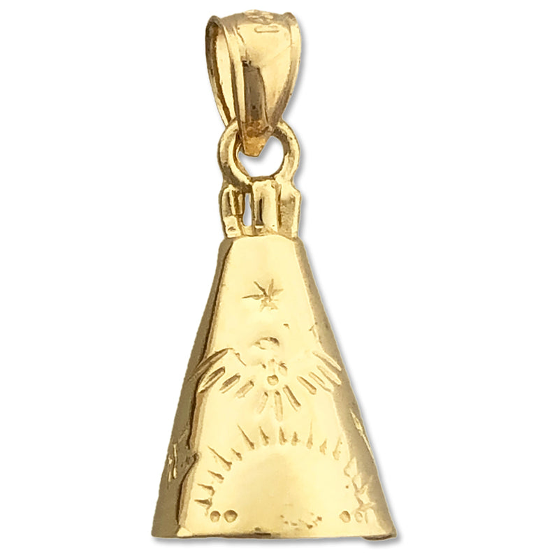 Image of ID 1 14K Gold Teepee Charm