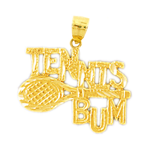Image of ID 1 14K Gold Tennis Bum Pendant