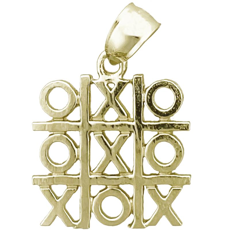 Image of ID 1 14K Gold Tic-Tac-Toe Charm